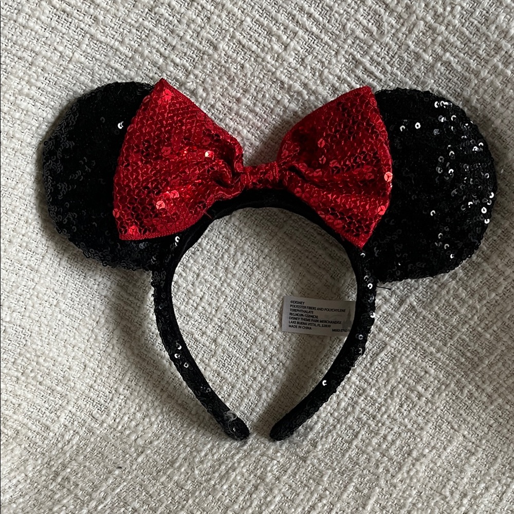 Disney Sequin Minnie Mouse Ears Headband